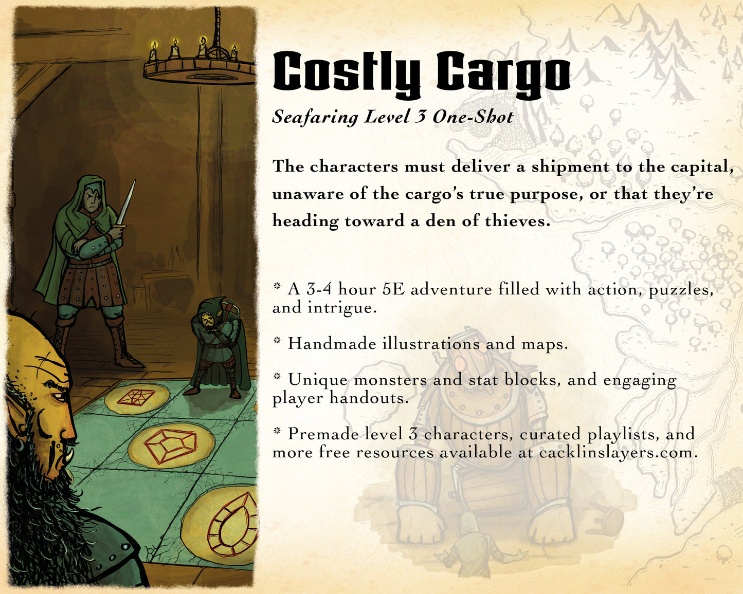 Costly Cargo: a Seafaring Level 3 One-Shot for DnD 5e.