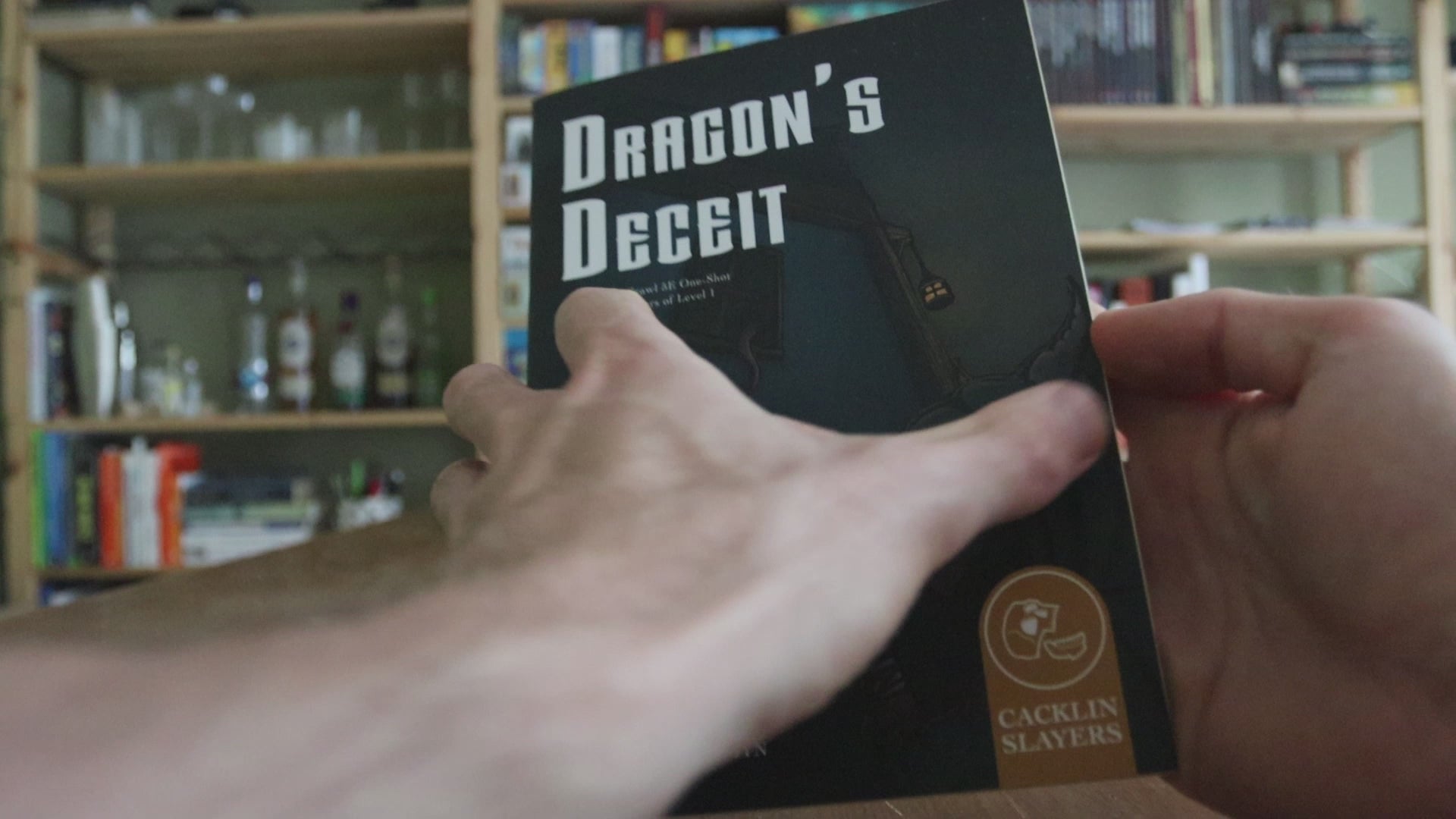 A video showing all pages of the printed version of the Zineshot Dragon's Deceit.