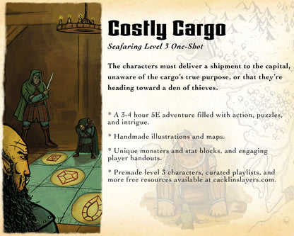 Costly Cargo: a Seafaring Level 3 One-Shot for DnD 5e.