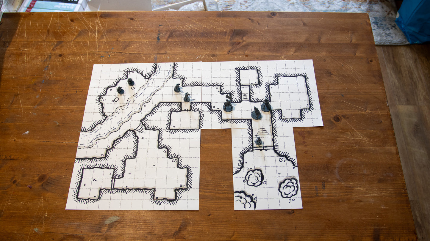 Grid Paper: Goblin Cave Size (6 x 8 inch)