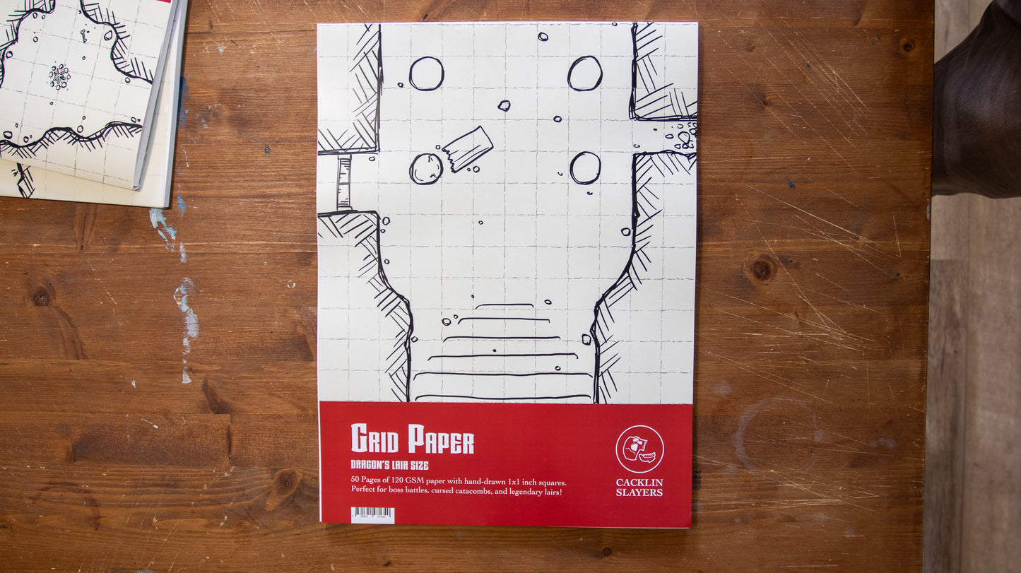 Grid Paper: Dragon's Lair Size (12 x 16 Inch)