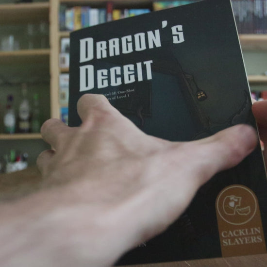 A video showing all pages of the printed version of the Zineshot Dragon's Deceit.