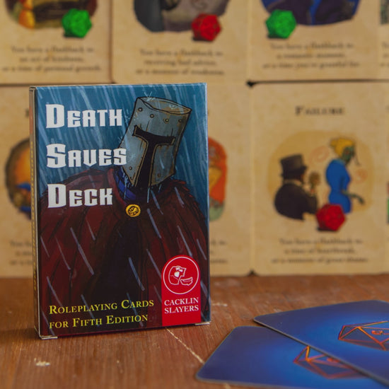 A video showing all 20 hand-drawn cards from the Death Saves Deck for DnD 5e.